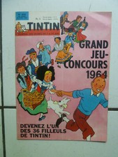 JOURNAL  TINTIN FRANCE   NUM  810 /  COUVERTURE  TINTIN   / 30 AVRIL  1964  