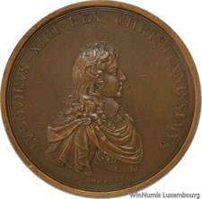 D5343 Rare Medaille Louis XIV