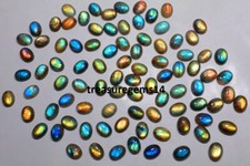 LABRADORITE 13X18 mm OVALE" 250 CT GROS LOT CABOCHON NATUREL MULTI FEU