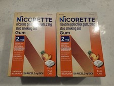 2 Packs Nicorette 2mg Nicotine