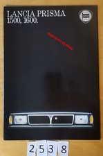 LANCIA PRISMA 1500/ 1600 Prospectus Allemand 40 pages 04/1983