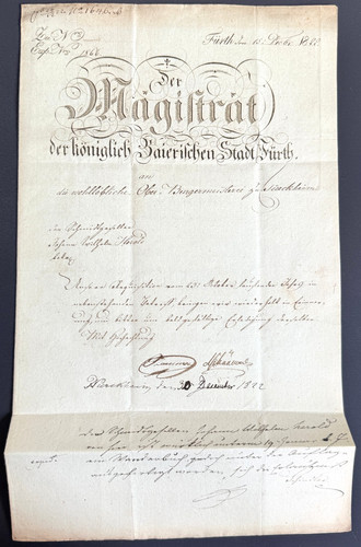 Vorphila bayern lettre pliage - lettre,