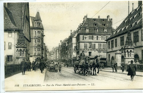 Cpa alsace strasbourg rue - alsace,