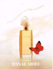 PUBLICITE ADVERTISING 074  1995  HANAE MORI   parfums un océan d'amour