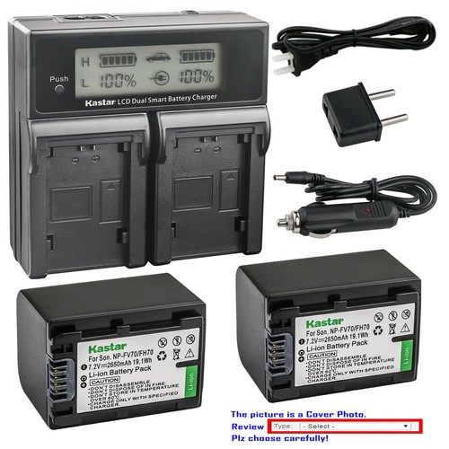 Kastar battery lcd dual - kastar, fast