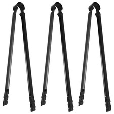  Pince à charbon de bois pour barbecue 3 pièces : pinces à bûches haute