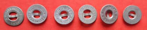 Boutons plats uniforme - 6,