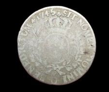 Louis XV , 1/2 Demi Écu Au Bandeau 1745 O Riom Rare