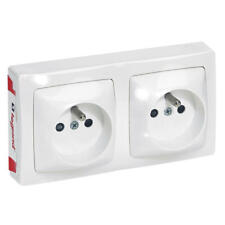 Legrand OTEO 97627 - Double prise de courant avec terre COMPLET SAILLIE 
