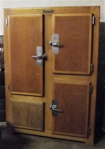Ancienne glacière frigo - ancienne, de