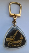 RARE Porte Clé NOIR -  BOURBON -  POCLAIN - EXCAVATRICE TY 45 - Key Ring