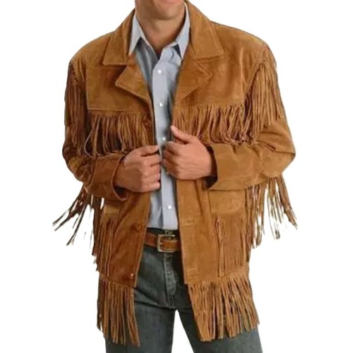 Veste cuir véritable daim - cuir,