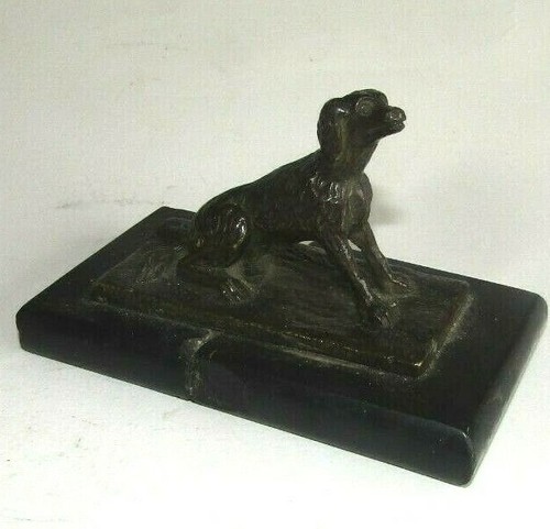 Ancienne statuette chien - ancienne, en