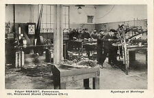 PARIS (75) Edgar BRANDT ferronnier rare carte postale intérieur atelier RARE