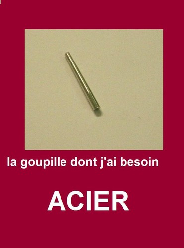 Goupille acier horloge - acier,