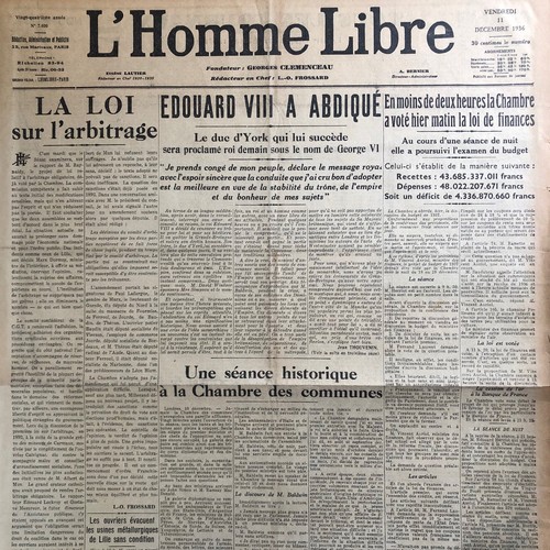 Journal homme libre - journal,