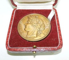 GRANDE MEDAILLE EN BRONZE DU CONSEIL GENERAL DES BOUCHES-DU-RHONE SIGNEE OUDINE