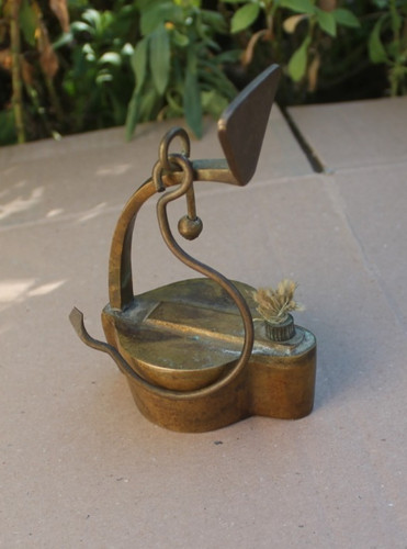 Lampe huile mines en - lampe,