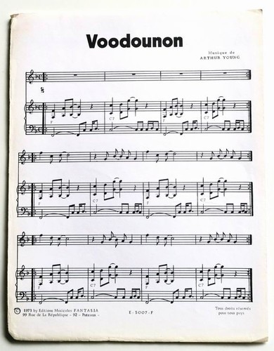 Partition vintage sheet music