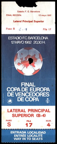 Billet 1982 barcelone vs - fc,