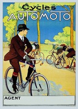 AUTOMOTO VéLO/CYCLES Rf1669 - POSTER HQ 50x70cm d'une AFFICHE VINTAGE
