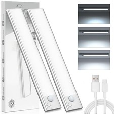 Lampe LED Rechargeable Cuisine Reglette Sans Fil Mouvement Detecteur Lumiere ...