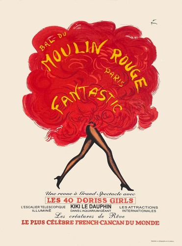 René gruau moulin rouge - rené,