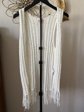 Boho Crochet Knit Vest Fringe