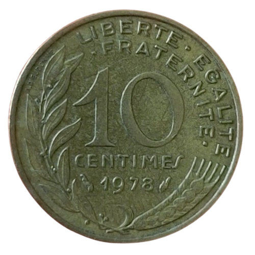 France centimes 1978 - france, 10