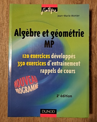 Algèbre géométrie mp - algèbre, et