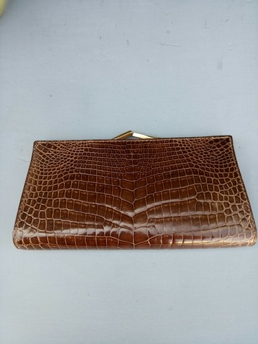 Pochette crocodile vintage - crocodile,