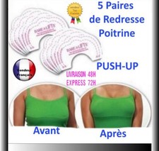 5 P DE REDRESSE PUSH-UP POITRINE  SEINS INVISIBLE SEXY MAIRIAGE SOIREE Y18