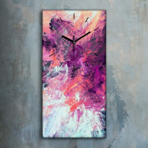Horloge décorative sur toile