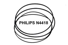 COURROIES SET PHILIPS N4418 MAGNETOPHONE A BANDE EXTRA FORT NEUF FABRIQUE N 4418
