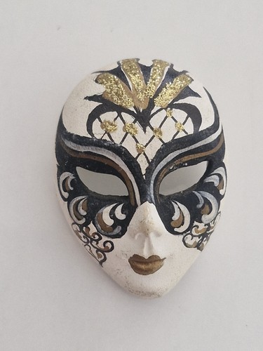 Broche masque vénitien - masque, cm