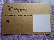 Rare carte vierge disney pass annuel disneyland Paris 
