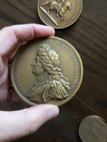 Médaille bronze louis - médaille, xiv
