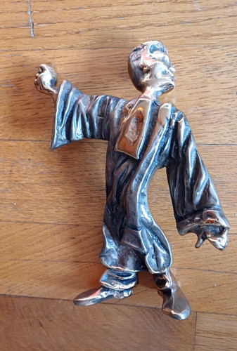 Yves lohé statue bronze - lohé,