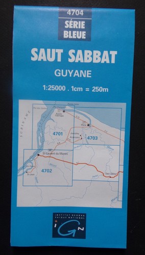 Carte ign série - §, bleue