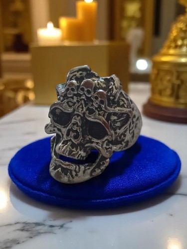 Bague tête mort vintage - bague,