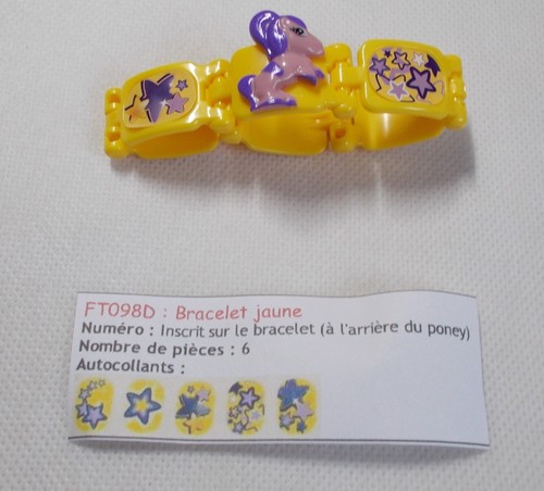 Kinder bracelet poney jaune - kinder,