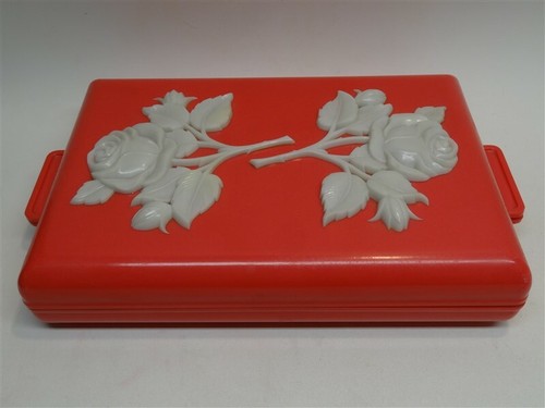 Vintage 1950s pink plastic - vintage,
