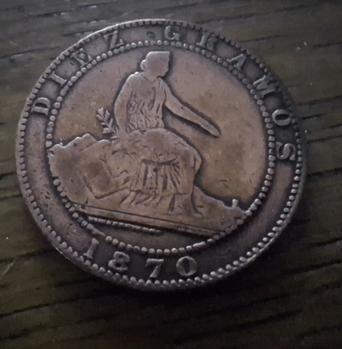 Centimos centimes 1870 om - centimos,