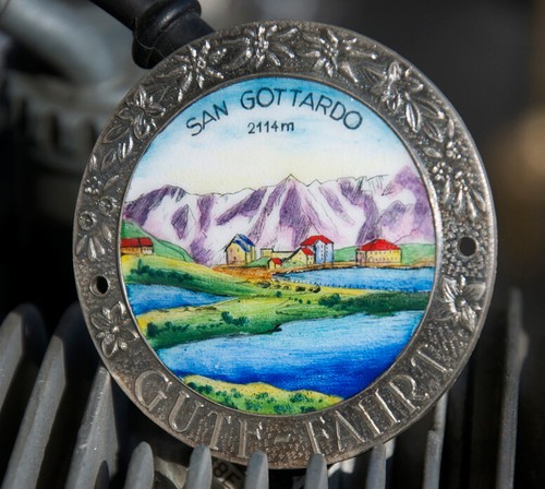 Vintage enamel automobile - vintage,