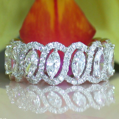 2ct marquise rond imitation - rond,
