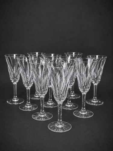 Lot verres en cristal - de,