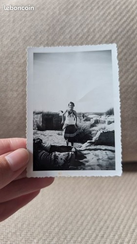 Photo ancienne snapshot femme - ancienne,