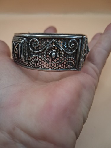 Ancien bracelet manchette - bracelet,