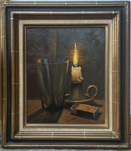 Antique original oil painting - oil,