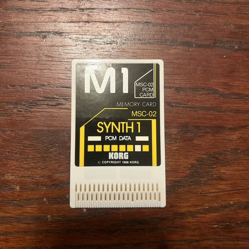 Korg synth rom card - m1, 1”